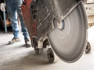 Concrete cutting by CDS