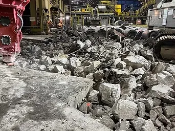 Concrete removal by CDS
