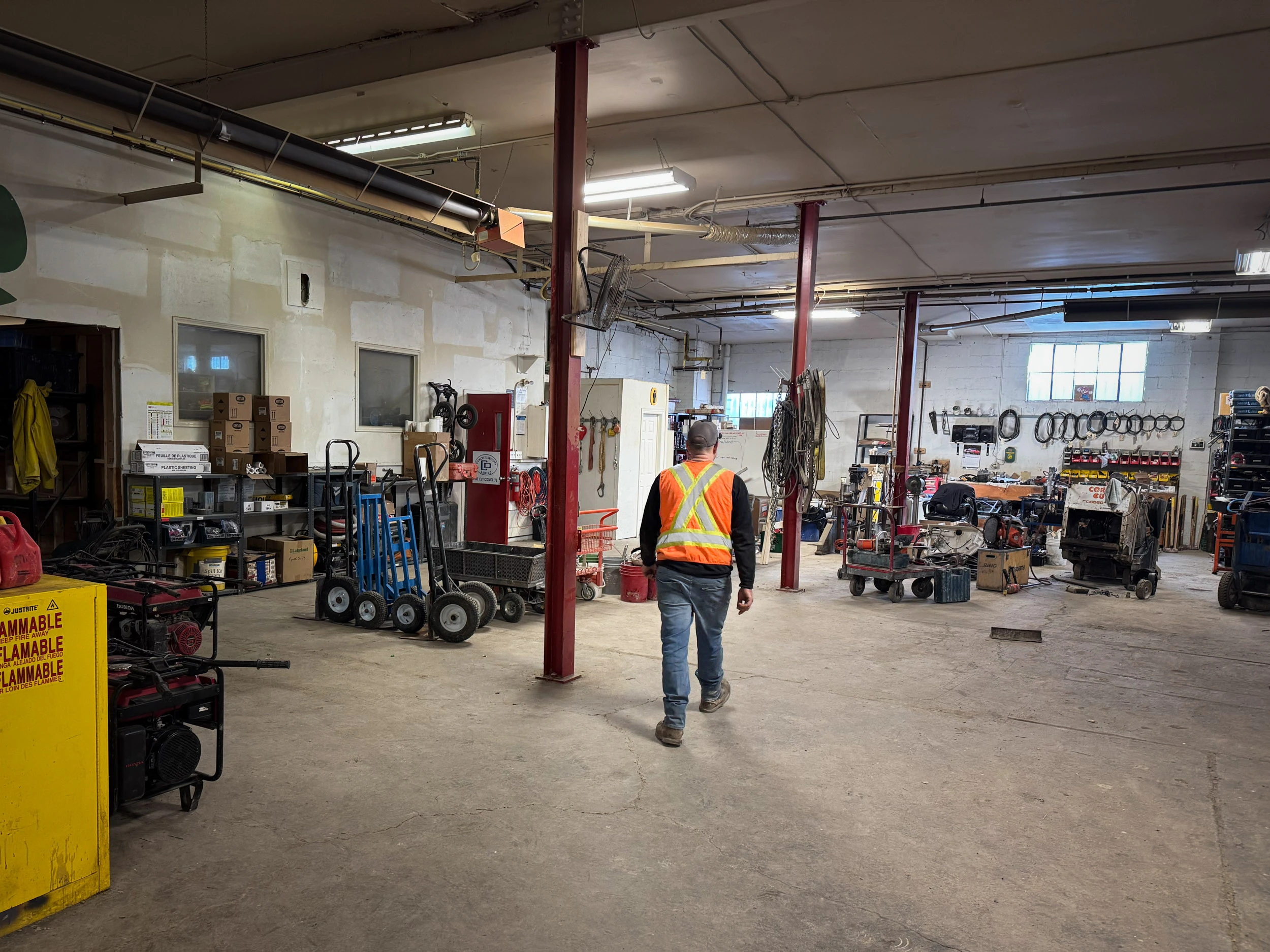 Concrete grooving for slip resistance by CDS in Ontario